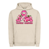 Pigment French Oak tackle cancer pumpkins football and ribbon breast cancer awareness Urban Hoodie - Jasminsmagicworld
