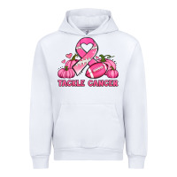 White tackle cancer pumpkins football and ribbon breast cancer awareness Urban Hoodie - Jasminsmagicworld