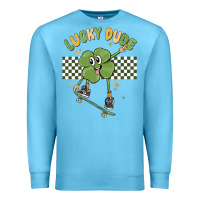 Ocean Blue lucky dude Premium Sweatshirt - MaliasSmallBusiness