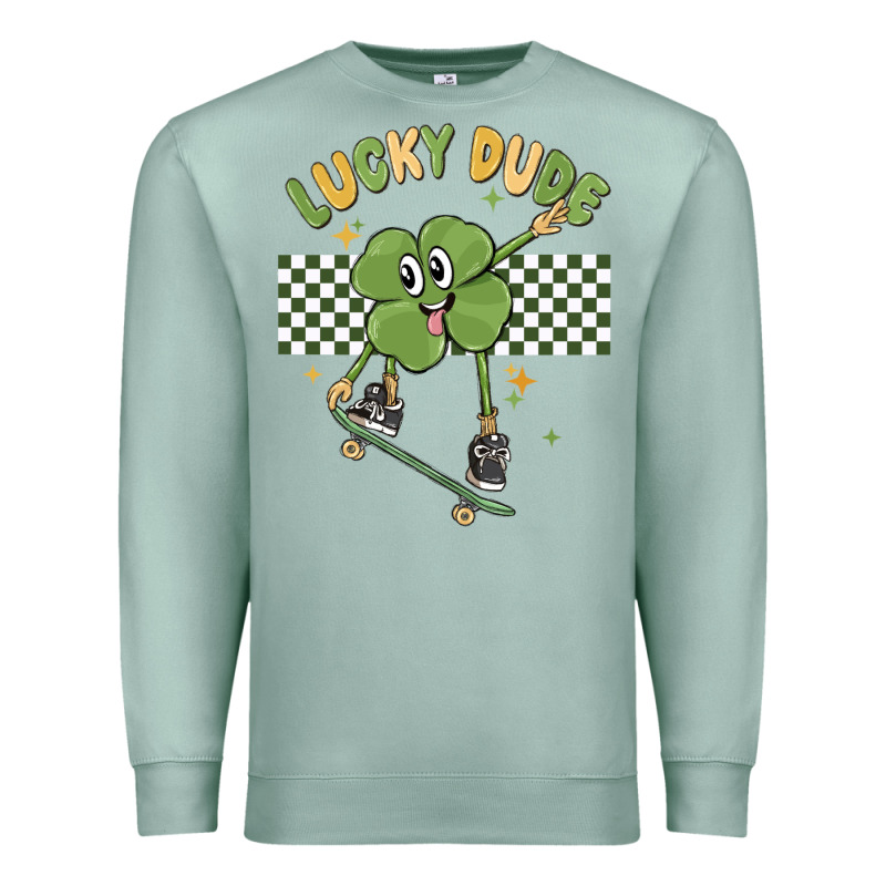 Lucky Dude Premium Sweatshirt by MaliasSmallBusiness | Teevron