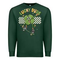 Sports Green lucky dude Premium Sweatshirt - MaliasSmallBusiness