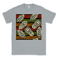 Heather Grey african mask seamless pattern Classic Tee - BundleAndBundleShop