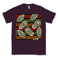 Plum african mask seamless pattern Classic Tee - BundleAndBundleShop