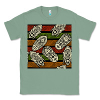 Sage african mask seamless pattern Classic Tee - BundleAndBundleShop