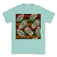 Seafoam african mask seamless pattern Classic Tee - BundleAndBundleShop