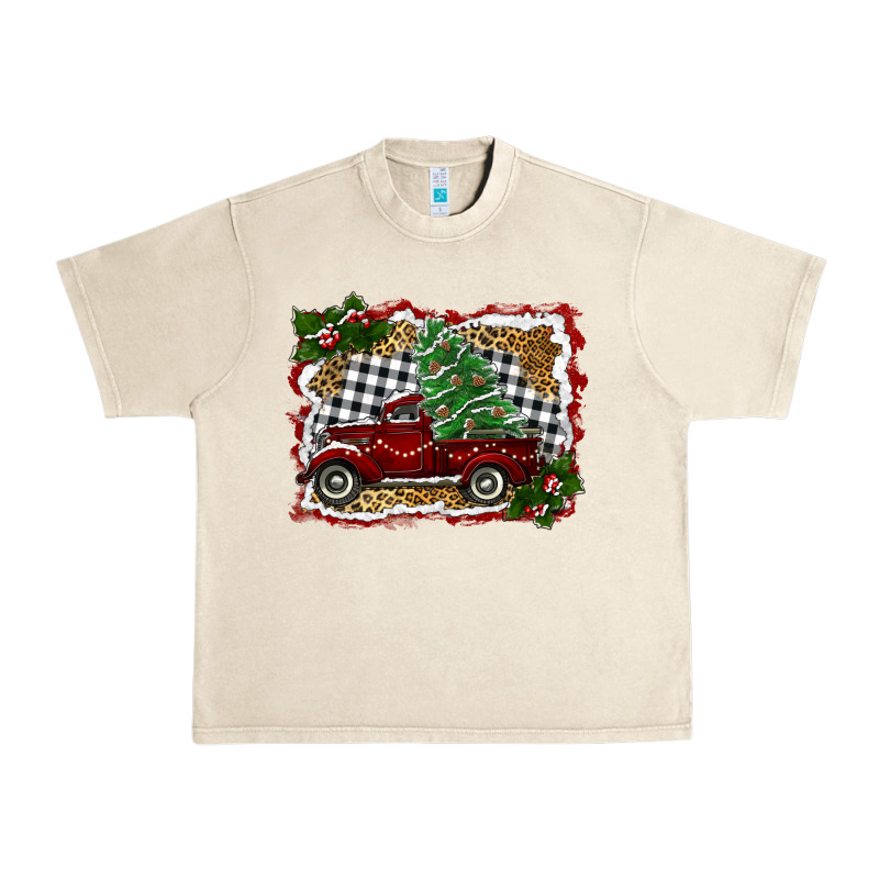 Christmas Truck With Tree Urban Heavy Tee by RanaPortraitStore | Teevron