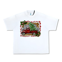 White christmas truck with tree Urban Heavy Tee - RanaPortraitStore