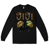 Black gigi of both Long Sleeve Tee - CowhideDigitalArt