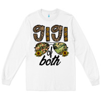 White gigi of both Long Sleeve Tee - CowhideDigitalArt