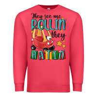 Cardinal they see me rollin' they hatin' Premium Sweatshirt - MaliasSmallBusiness