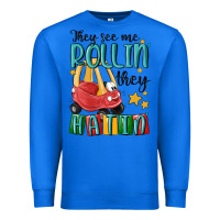 True Royal they see me rollin' they hatin' Premium Sweatshirt - MaliasSmallBusiness
