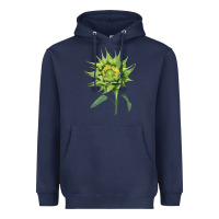 Navy sun fill green green sunflower Heavyweight Hoodie - LillyAllenDesigns