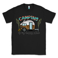 Black camping is my happy place Classic Tee - CowhideDigitalArt