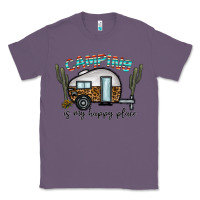 Lavender camping is my happy place Classic Tee - CowhideDigitalArt