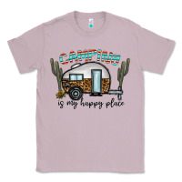 Lilac camping is my happy place Classic Tee - CowhideDigitalArt