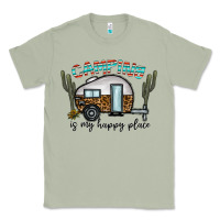 Matcha camping is my happy place Classic Tee - CowhideDigitalArt