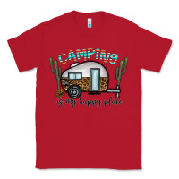 Red camping is my happy place Classic Tee - CowhideDigitalArt