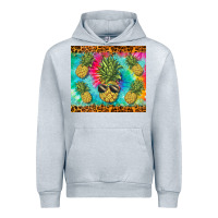 Heather Grey summer pineapple Urban Hoodie - BarkalooDesign