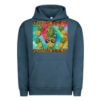 Pigment Midnight Navy summer pineapple Urban Hoodie - BarkalooDesign