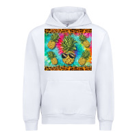 White summer pineapple Urban Hoodie - BarkalooDesign