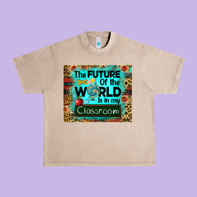 The Future Of The World Is In My Classroom Mousepad Urban Heavy Tee Designed By Barkaloodesign