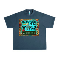Midnight Navy the future of the world is in my classroom mousepad Urban Heavy Tee - BarkalooDesign