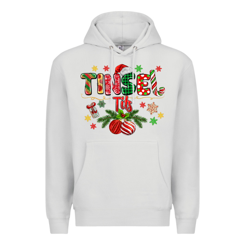 Tinsel Tits Premium Hoodie by MaliasSmallBusiness | Teevron