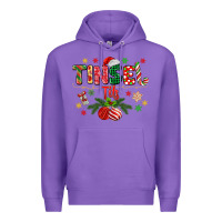 Purple tinsel tits Premium Hoodie - MaliasSmallBusiness