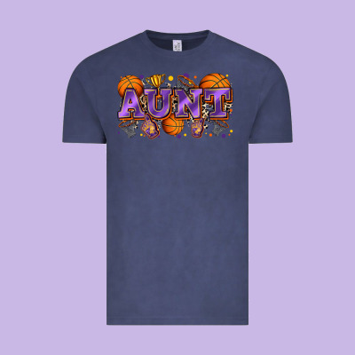 Aunt Basketball Vintage Tee Designed By Zillion Design Studio