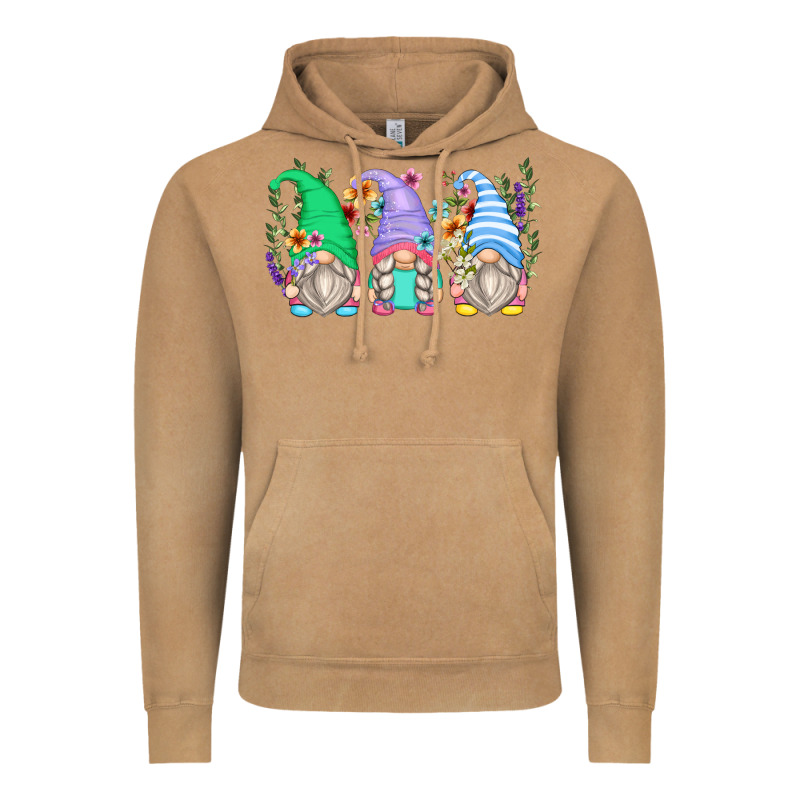 Floral Gnomes Vintage Hoodie by Zillion Design Studio | Teevron