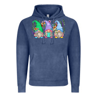 Vintage Denim floral gnomes Vintage Hoodie - Zillion Design Studio