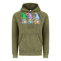 Vintage Olive floral gnomes Vintage Hoodie - Zillion Design Studio