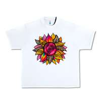 White race  sunflower Urban Heavy Tee - Zillion Design Studio