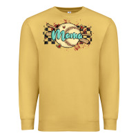 Antique Gold softball mama Premium Sweatshirt - MaliasSmallBusiness