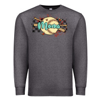 Charcoal Heather softball mama Premium Sweatshirt - MaliasSmallBusiness