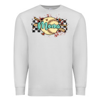 Dove Grey softball mama Premium Sweatshirt - MaliasSmallBusiness