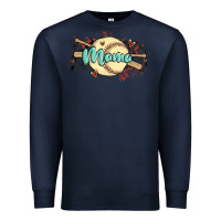 Navy softball mama Premium Sweatshirt - MaliasSmallBusiness