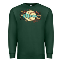 Sports Green softball mama Premium Sweatshirt - MaliasSmallBusiness