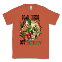 Copper Dead İnside But Merry Human Skull Classic Tee - FaDigitalArtStudio