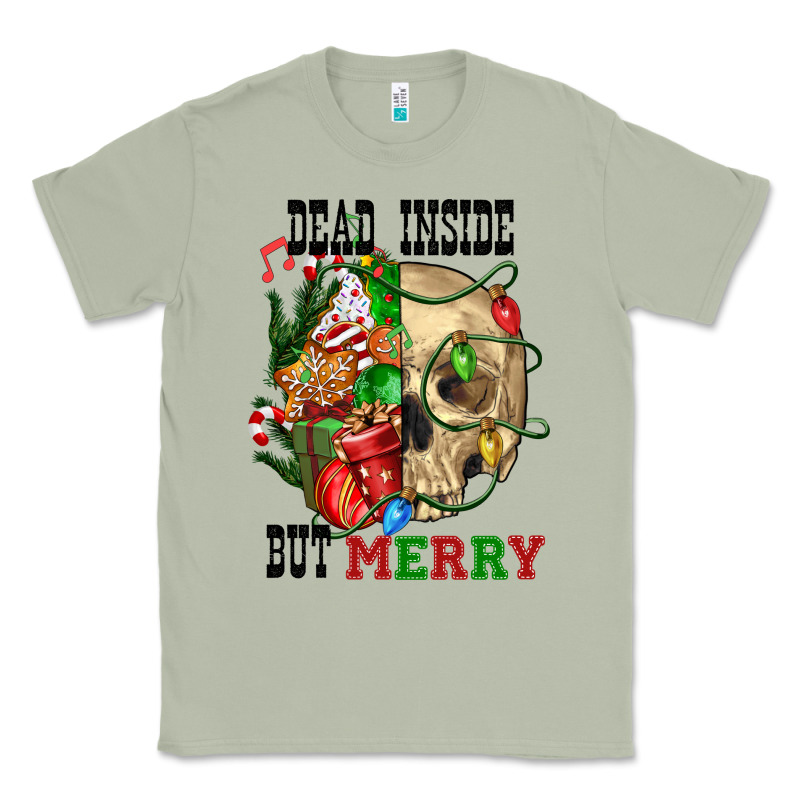 Dead İnside But Merry Human Skull Classic Tee by FaDigitalArtStudio | Teevron