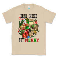 Mushroom Dead İnside But Merry Human Skull Classic Tee - FaDigitalArtStudio