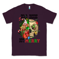 Plum Dead İnside But Merry Human Skull Classic Tee - FaDigitalArtStudio