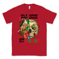 Red Dead İnside But Merry Human Skull Classic Tee - FaDigitalArtStudio