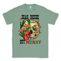 Sage Dead İnside But Merry Human Skull Classic Tee - FaDigitalArtStudio