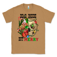 Toasted Coconut Dead İnside But Merry Human Skull Classic Tee - FaDigitalArtStudio