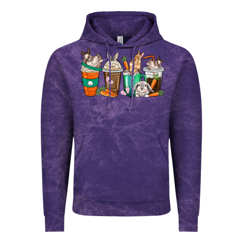 Rabbit Coffee Cups Vintage Hoodie by texasbilliewilder | Teevron