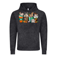 Vintage Black rabbit coffee cups Vintage Hoodie - texasbilliewilder