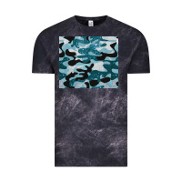 Cloud Black blue camouflage glitter Vintage Tee - BarkalooDesign