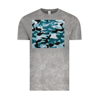Cloud Rock blue camouflage glitter Vintage Tee - BarkalooDesign