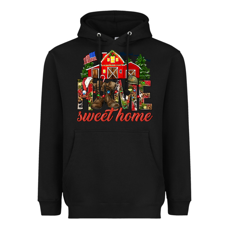 Army Christmas Home Sweet Home Heavyweight Hoodie by NancyCooperArtShop | Teevron